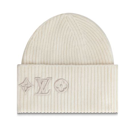 white lv beanie